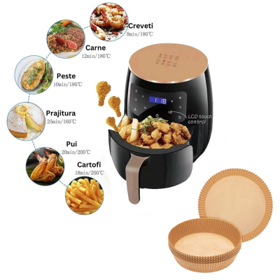 Friteuza cu Aer Cald + 100 Hartii de Copt