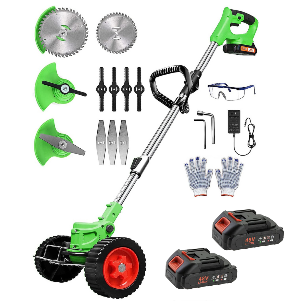 Motocoasa Electrica 48V, 4000 mAh, 18.000 RPM, cu Acumulatori – Putere și Autonomie Superioara!