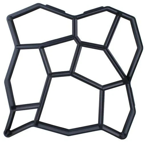 Matrita cu Dale pentru Pavaj Piatra Decorativa, Negru, 32x32x4 cm