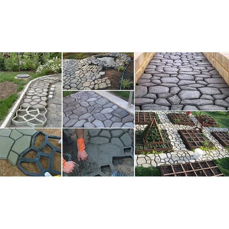 Matrita cu Dale pentru Pavaj Piatra Decorativa, Negru, 32x32x4 cm